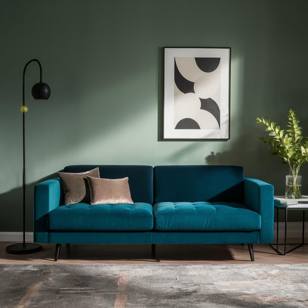 Elegant Velvet Sofa